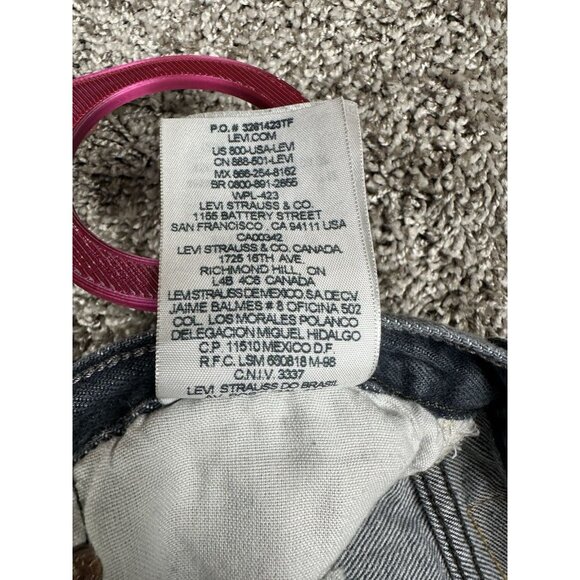 Levi’s 501 Jeans 38x30 Button Fly Gray Black Straight Leg Grunge Y2K Vintage - Picture 9 of 13